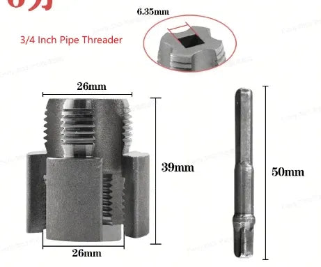 🔧Outil tout-en-un pour le filetage interne et externe des tuyaux – Précision et efficacité en une seule étape