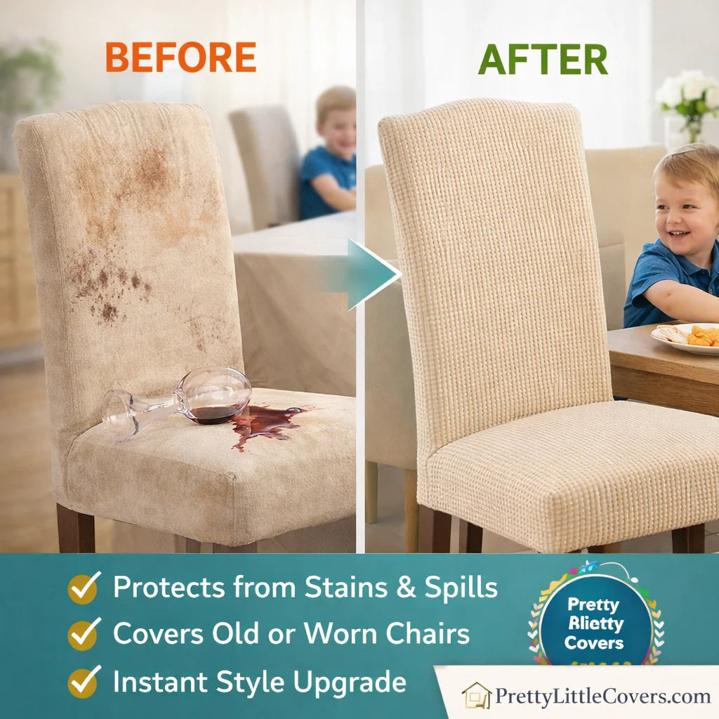 Housses de chaise élégantes : donnez un coup de jeune à vos vieilles chaises !