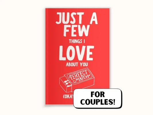 Quelques petites choses que j'aime chez toi (bon, d'accord, beaucoup) : un livre-cadeau romantique à compléter pour les couples.