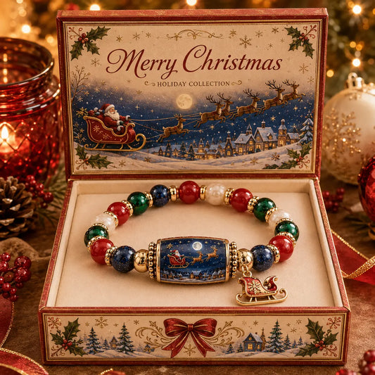 🎄 Ensemble de bracelets à perles « Christmas Story » en édition limitée | Bijoux de Noël à offrir
