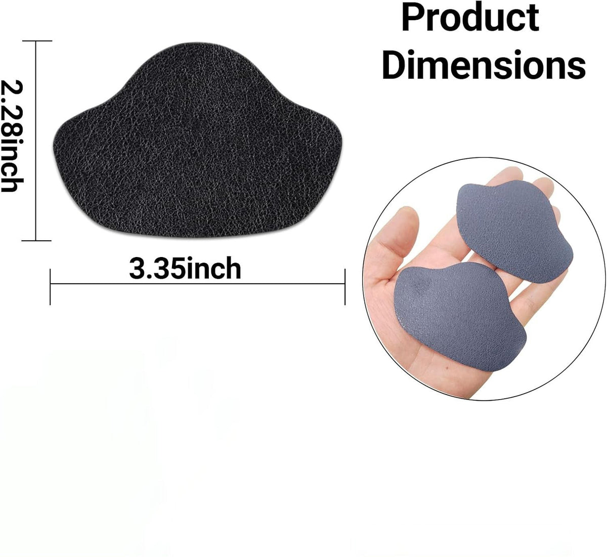 👟Patch en cuir microfibre multicolore et autocollant (lot de 6)