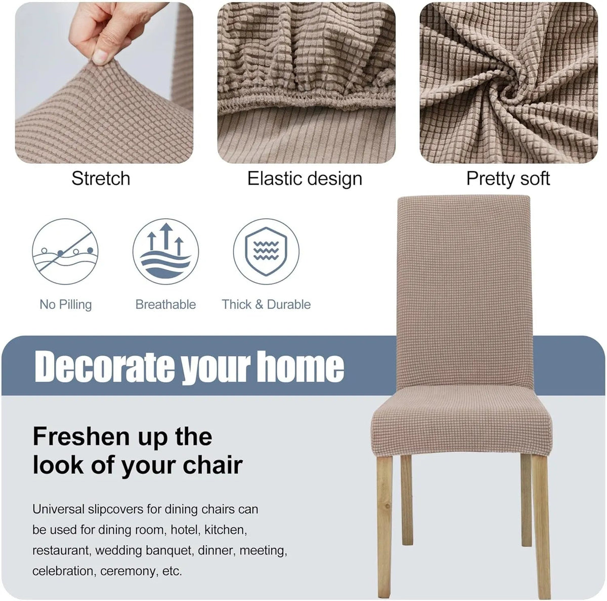Housses de chaise élégantes : donnez un coup de jeune à vos vieilles chaises !