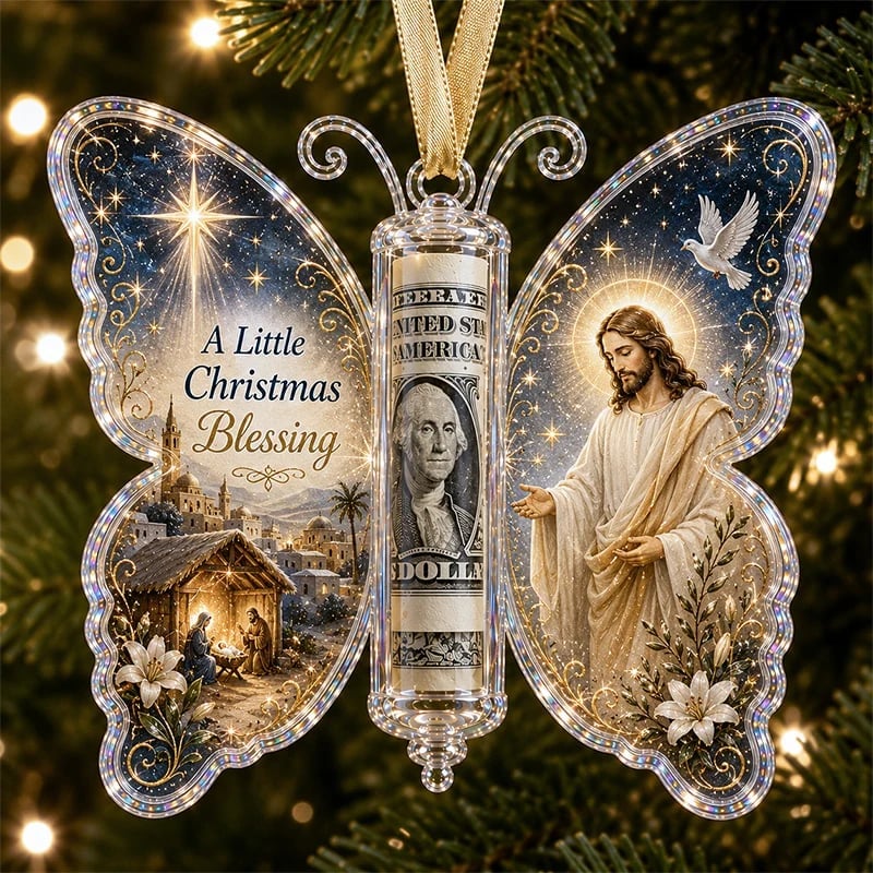 🦋💵 Cadeaux de Noël décorés de papillons – Pochettes-souvenirs de Noël pour l'argent 🎄✨