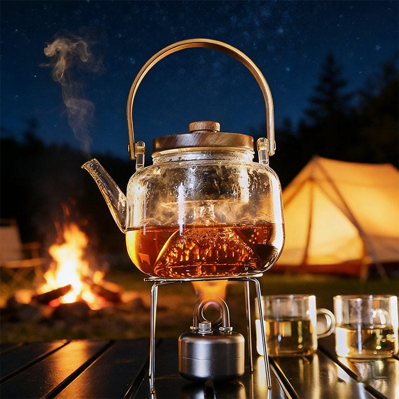 Bærbar spritkomfyr for camping(Ekstra sklisikring inkludert)