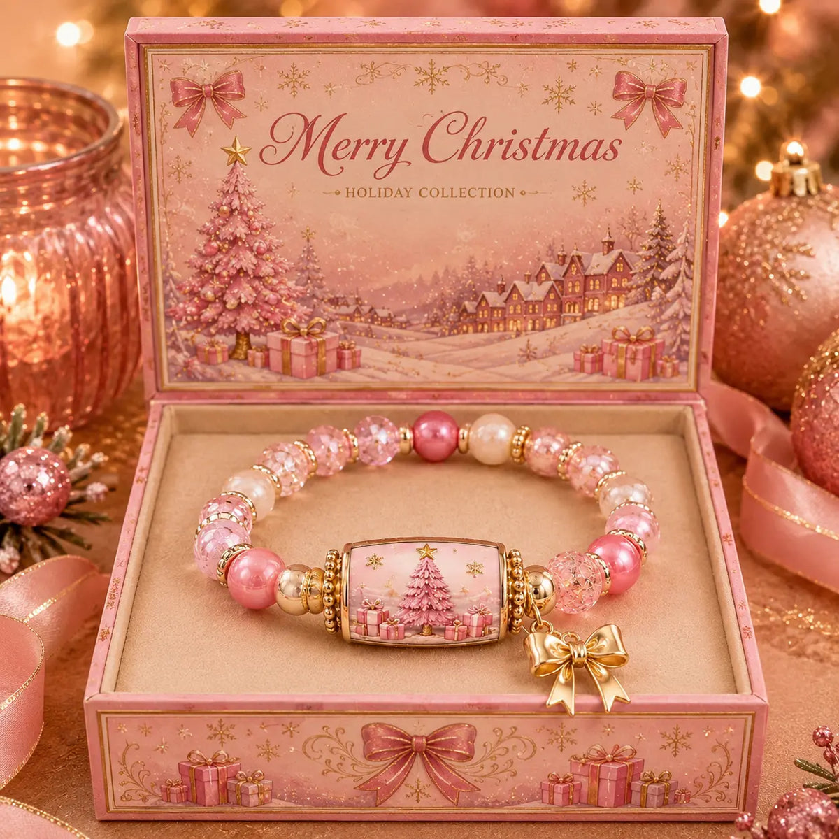 🎄 Ensemble de bracelets à perles « Christmas Story » en édition limitée | Bijoux de Noël à offrir