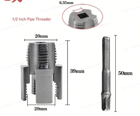 🔧Outil tout-en-un pour le filetage interne et externe des tuyaux – Précision et efficacité en une seule étape