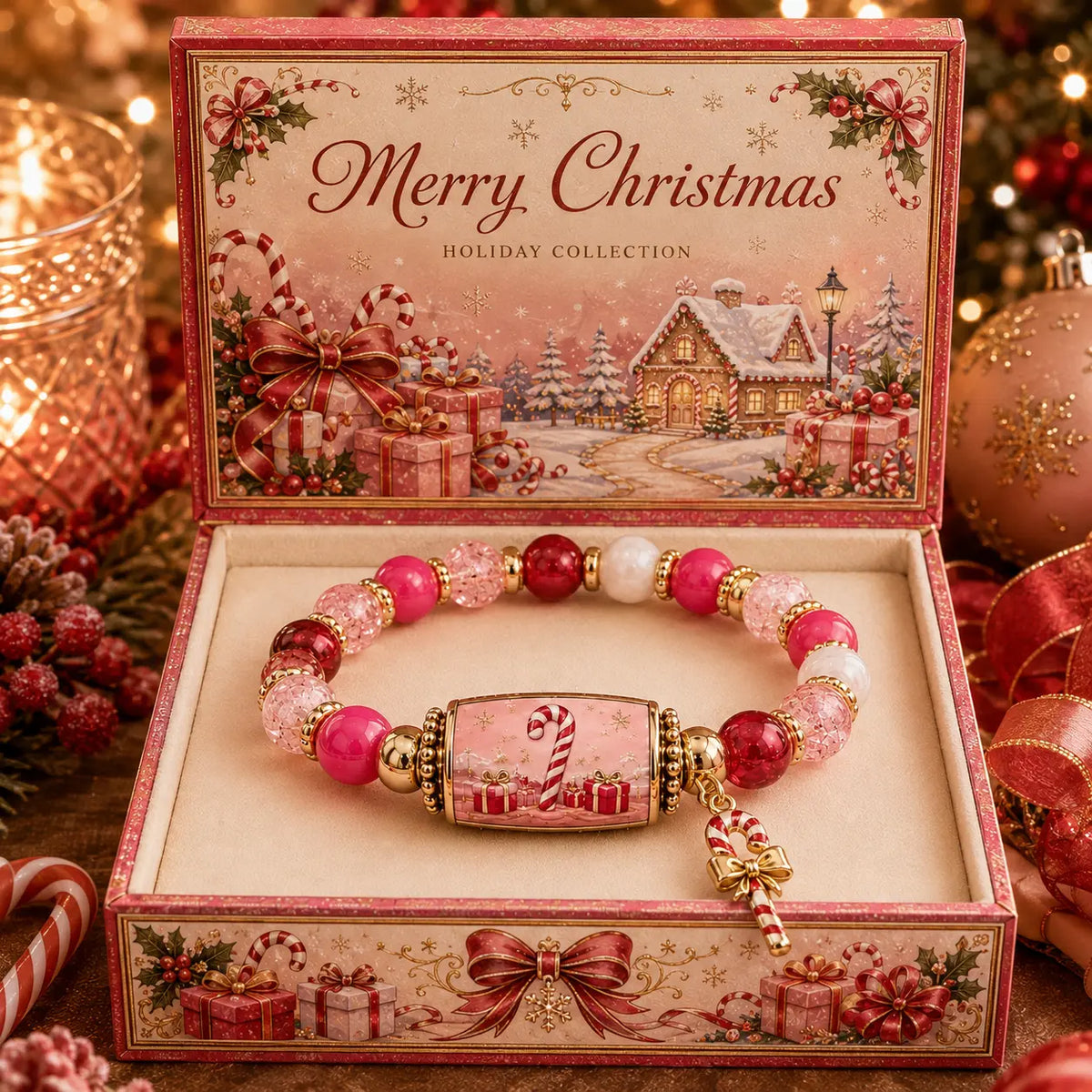 🎄 Ensemble de bracelets à perles « Christmas Story » en édition limitée | Bijoux de Noël à offrir