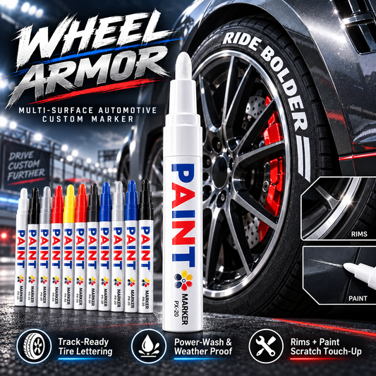 🏎️ Marqueur personnalisé pour surfaces multiples automobiles Wheel Armor
