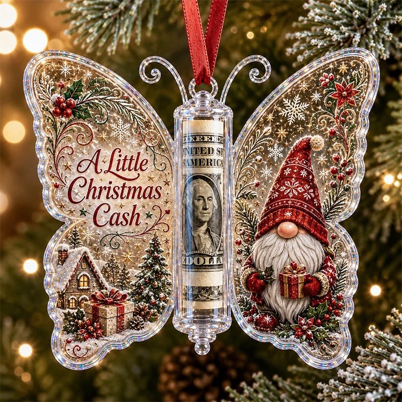 🦋💵 Cadeaux de Noël décorés de papillons – Pochettes-souvenirs de Noël pour l'argent 🎄✨