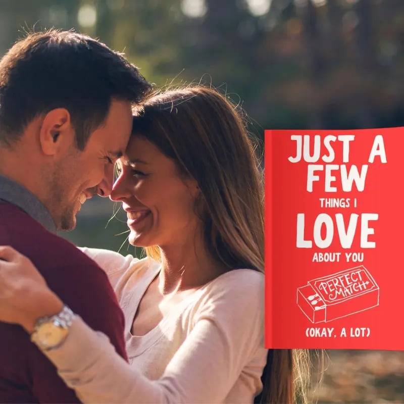 Quelques petites choses que j'aime chez toi (bon, d'accord, beaucoup) : un livre-cadeau romantique à compléter pour les couples.