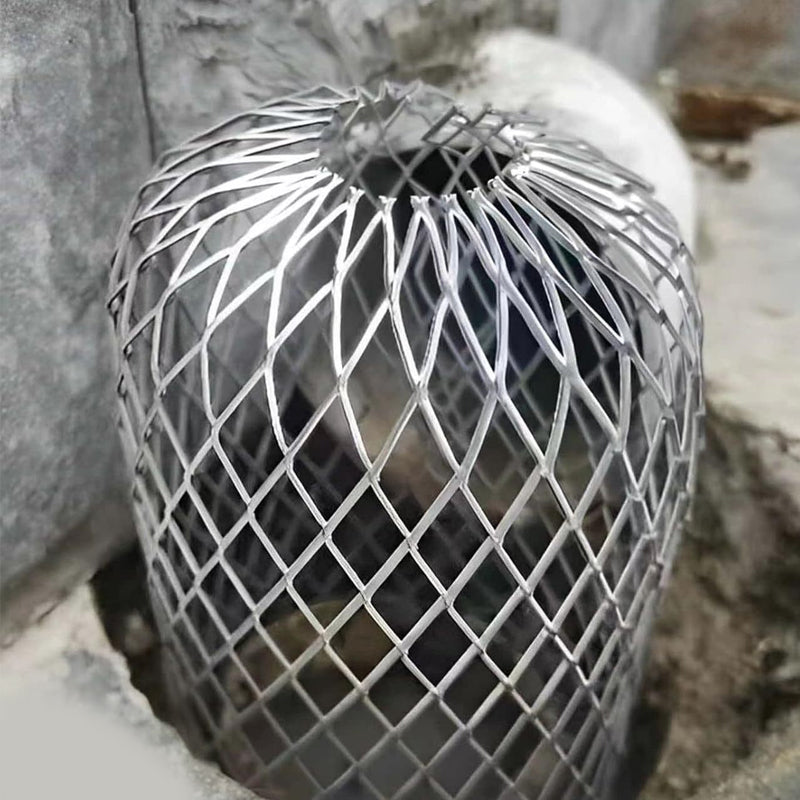 🍂 Filtre de gouttière et tamis de descente-pluie en aluminium – empêche les feuilles et les débris de boucher le système d'évacuation des eaux pluviales de votre maison