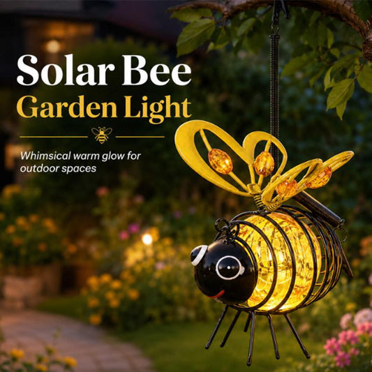 🌙🍃🪴 50 % DE RÉDUCTION POUR UNE DURÉE LIMITÉE ! Lampe solaire suspendue en forme d'abeille – Lueur ambrée chaleureuse, sans scintillement, idéale pour les fêtes de jardin, le camping ou les chambres d'enfants – Pour répandre la joie de jour comme de nuit🌞🌜