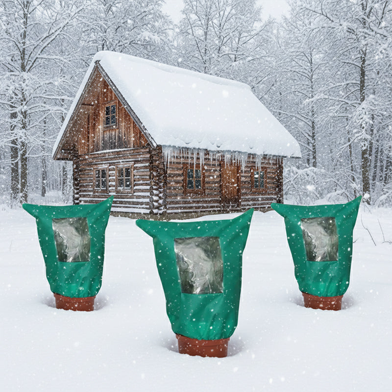 🌱 Économisez 50 % ! ❄️ Housse d'hiver pour plantes – Fermeture éclair et cordon de serrage pour protéger du gel ✨