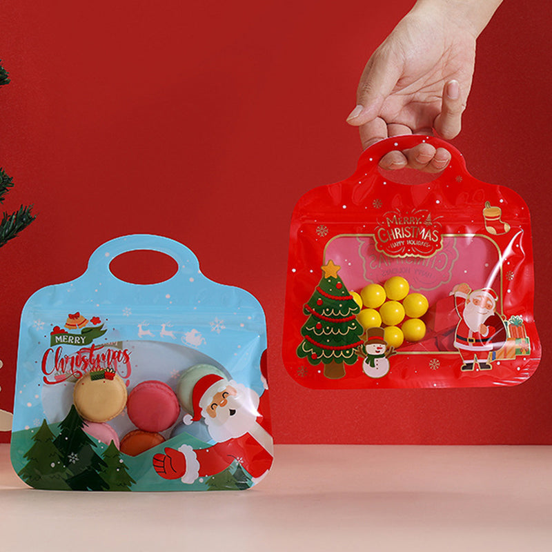 🎅DERNIER JOUR : -60 % !! 🎁 Remplissage et fermeture faciles 🎄 Sachets festifs auto-adhésifs pour friandises – Motifs Père Noël et bonhomme de neige | Refermables, adaptés au contact alimentaire et parfaits pour les biscuits, chocolats et petits cadeaux ⛄