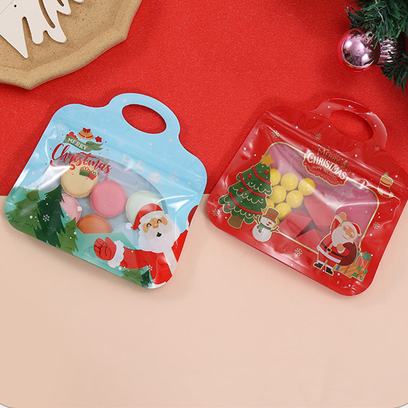 🎅DERNIER JOUR : -60 % !! 🎁 Remplissage et fermeture faciles 🎄 Sachets festifs auto-adhésifs pour friandises – Motifs Père Noël et bonhomme de neige | Refermables, adaptés au contact alimentaire et parfaits pour les biscuits, chocolats et petits cadeaux ⛄