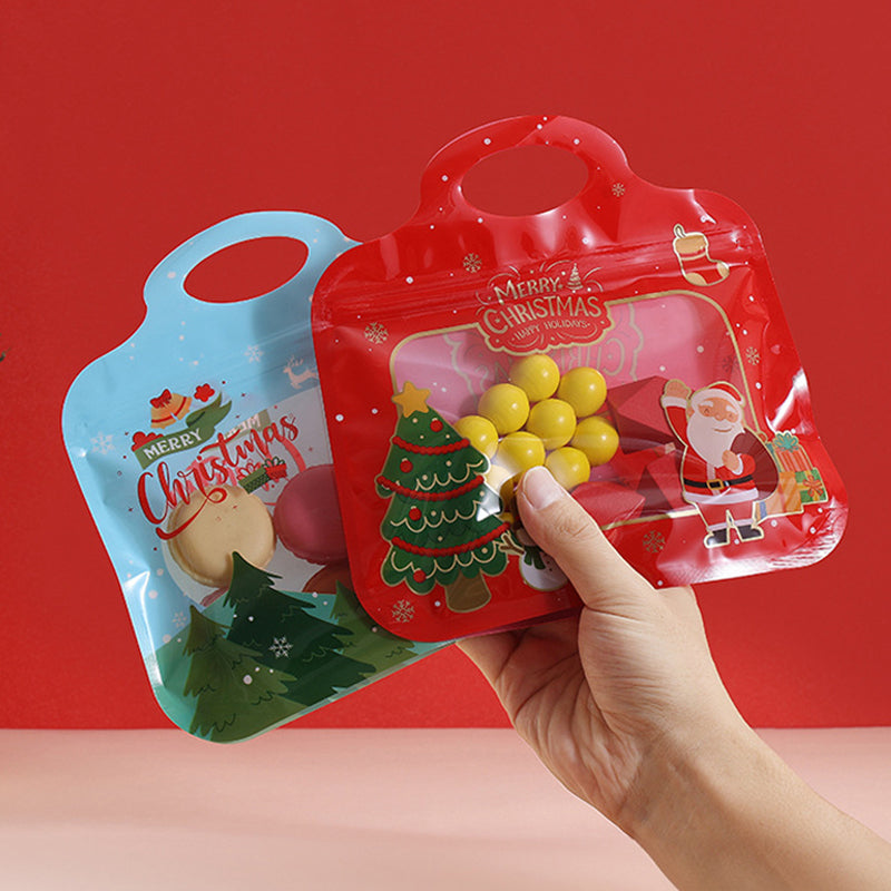 🎅DERNIER JOUR : -60 % !! 🎁 Remplissage et fermeture faciles 🎄 Sachets festifs auto-adhésifs pour friandises – Motifs Père Noël et bonhomme de neige | Refermables, adaptés au contact alimentaire et parfaits pour les biscuits, chocolats et petits cadeaux ⛄