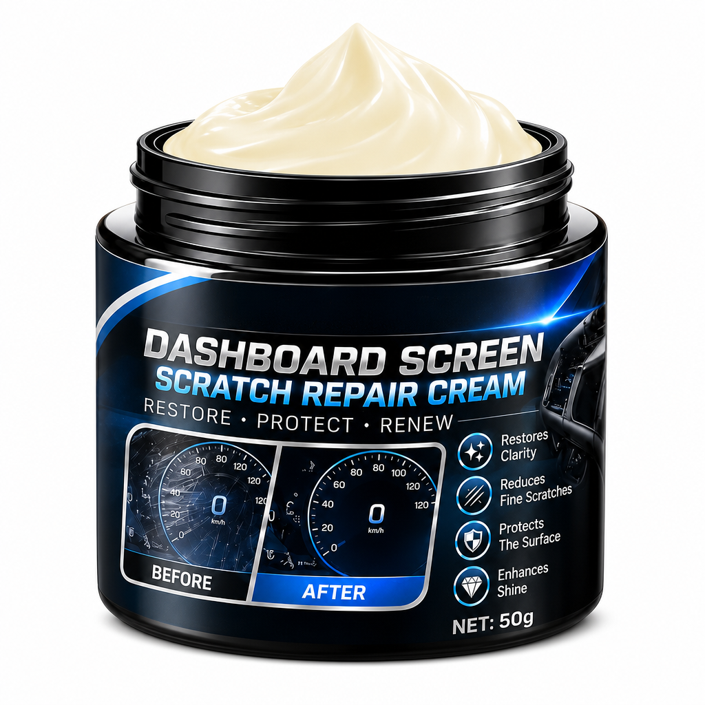 Crème de réparation des rayures sur le tableau de bord et la console centrale de la voiture